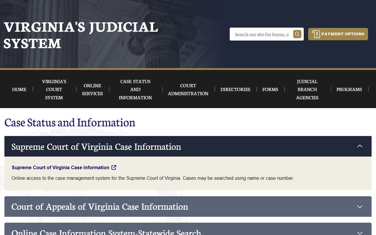 Franklin County court records after arrest Virginia case information search