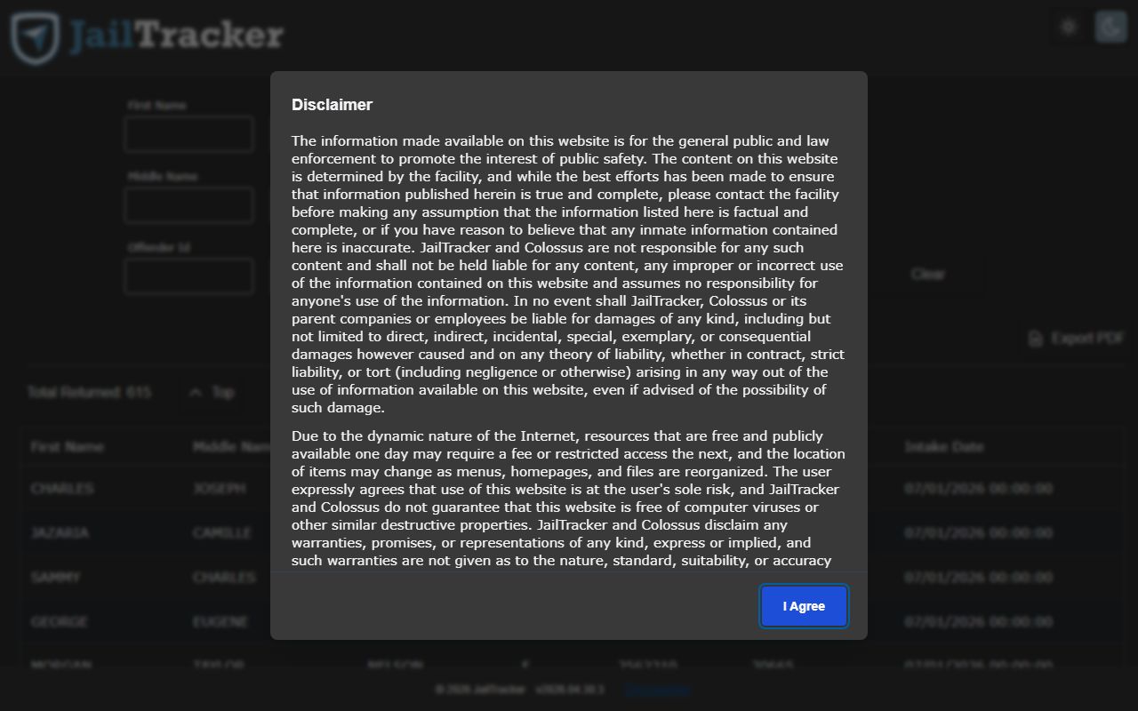 Franklin County WVRJ JailTracker inmate roster search